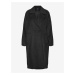 Čierny dámsky kabát s prímesou vlny VERO MODA Hazel