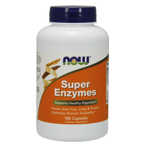 NOW® Foods NOW Super Enzymes, komplexné tráviace enzýmy, 180 kapsúl