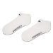 Converse Súprava 3 párov kotníkových ponožiek unisex E747A-3010 Biela
