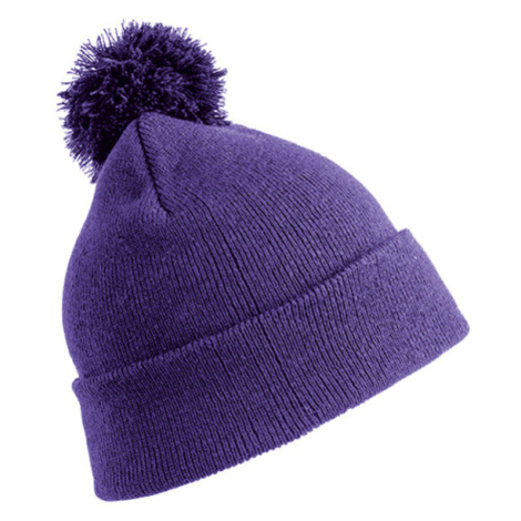 Result Detská zimná čiapka s brmbolcom RC028J Purple
