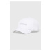 Bavlnená šiltovka Calvin Klein biela farba, vzorovaná