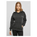 Women's small embroidery Terry Hoody black