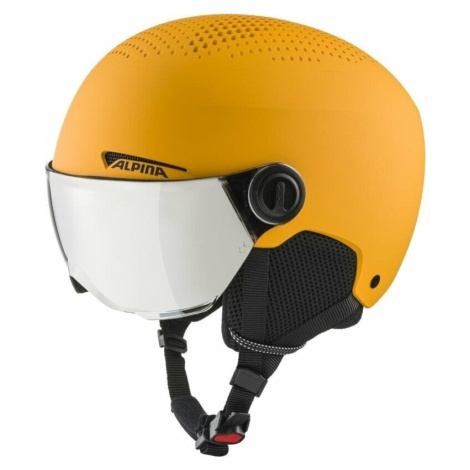 Alpina Zupo Visor Q-Lite Junior Ski helmet Burned/Yellow Matt Lyžiarska prilba