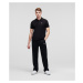 Tričko Karl Lagerfeld Ikonik 2.0 Embroidered Polo Black