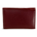 Burgundy dámská kožená mini peněženka 511-4392A-34