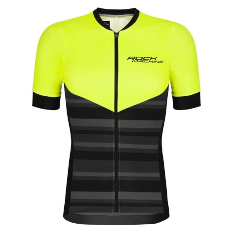 Men's Cycling Jersey Rock Machine MTB/XC - Black/Green