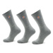 Dickies Súprava 3 párov vysokých ponožiek unisex Valley DK0A4X82 Sivá