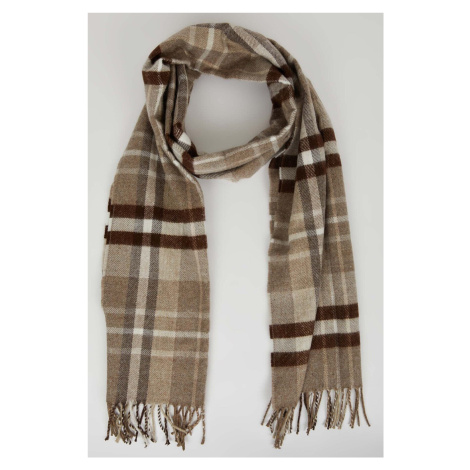 DEFACTO Men's Plaid Woven Scarf