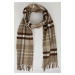 DEFACTO Men's Plaid Woven Scarf