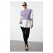 Trendyol Lilac Crop Crew Neck Knitwear Sweater