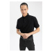 DEFACTO Slim Fit Polo Neck Short Sleeve Cotton T-Shirt