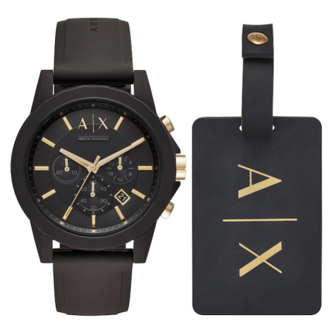 ARMANI EXCHANGE Analógové hodinky 'AX7105'  zlatá / čierna