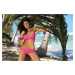 Edith Rosa Shocking Swimwear M-255 Pink As in the picture