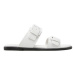 Calvin Klein Jeans Šľapky Flat Sandal Twostraps Rub YW0YW00537 Biela