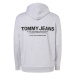 Tommy Jeans Plus Mikina 'Entry'  sivá melírovaná / čierna
