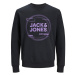 Jack&Jones Junior Mikina 12247681 Čierna Standard Fit