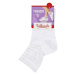 Dámske ponožky s ozdobným lemom TRENDY COTTON SOCKS - Bellinda - biela