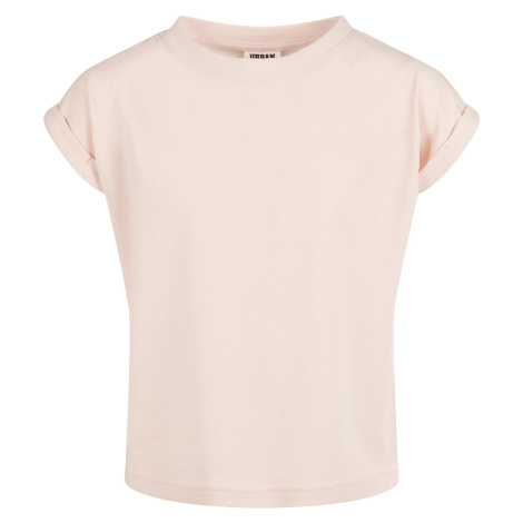 Girls' Organic Shoulder Extended T-Shirt - Pink Urban Classics