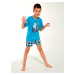 Pyjamas Cornette Young Boy 282/109 Tiger 2 134-164 turquoise