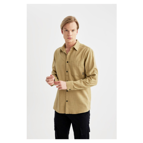 DEFACTO Regular Fit Cotton Long Sleeve Shirt