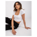 Biely dámsky crop top s krátkymi rukávmi RV-TS-7538.12P-white