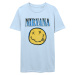 Nirvana tričko Xerox Smiley Blue Modrá