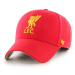 Čiapka 47brand EPL Liverpool červená farba, s nášivkou