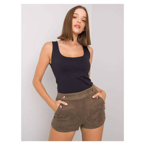 Shorts-CHA-SN-1257.89P-khaki Rue Paris