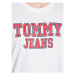 Tommy Jeans Tričko Essential DM0DM16405 Biela Regular Fit