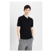 DEFACTO Slim Fit Short Sleeve Knitted Polo Shirt