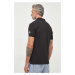 Bavlnené polo tričko Calvin Klein Jeans čierna farba,jednofarebný,J30J323394