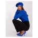 Women's cobalt monochrome beret