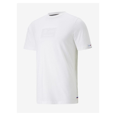 White Men's T-Shirt Puma BMW MMS - Men