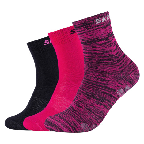 Skechers  3PPK Wm Mesh Ventilation Socks  Ponožky Ružová