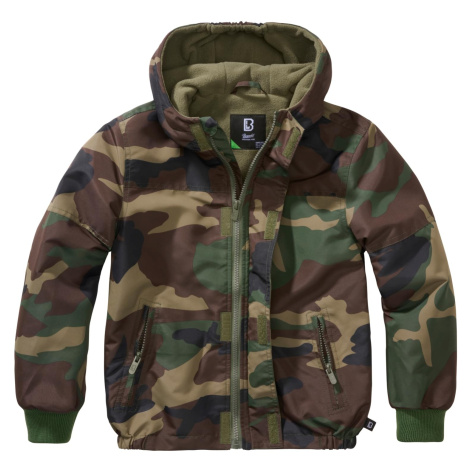 Children's windbreaker Frontzip woodland