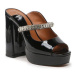 Kurt Geiger Šľapky Duke Platform Peep Toe 9559200309 Čierna