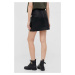 Sukňa Pepe Jeans Maar čierna farba, mini, rovný strih