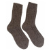 Luxusné hnedé ponožky ALPAKA