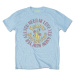 The Beatles Tričko Yellow Submarine All You Need Is Love Circle Vintage Unisex Light Blue