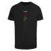 Black T-shirt Lost Youth Rose Tee