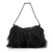 Kabelka Karl Lagerfeld K/Evening Mini Shb Faux Fur Čierna