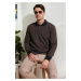 77856 Dewberry Polo Neck Mens Sweater-CAMEL