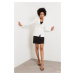 Lafaba Women's Black Slit Mini Skirt