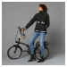 Dámska hrejivá cyklistická bunda 540 viditeľná v tme čierna
