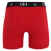 Jordan Boxerky 'FLIGHT Cotton Core Boxer Briefs'  sivá melírovaná / červená / čierna / biela