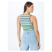 BDG Urban Outfitters Top 'JOSIE'  tyrkysová / tmavohnedá / svetlozelená