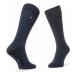 Tommy Hilfiger Súprava 2 párov vysokých pánskych ponožiek 100001496 Tmavomodrá