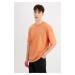 DEFACTO Boxy Fit Crew Neck Printed Short Sleeve T-Shirt