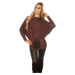 Trendy KouCla glitter bat jumper with lacing black Einheitsgroesse