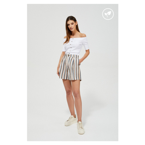 Striped canvas shorts Moodo